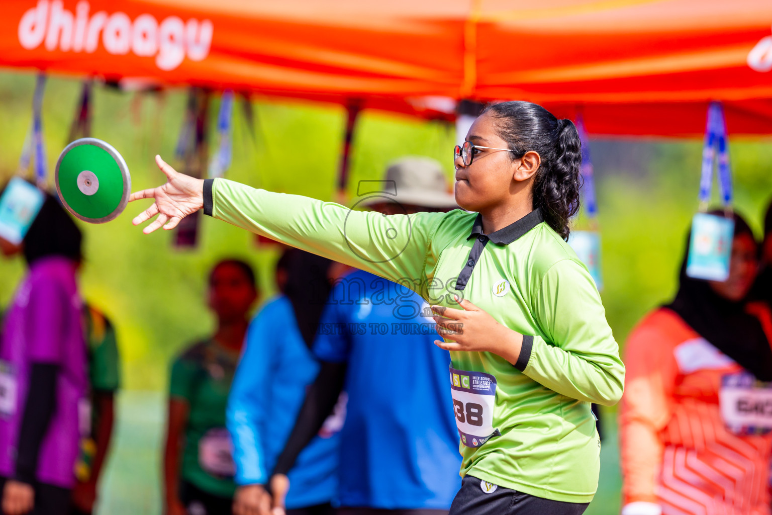 Day 6 of MWSC Interschool Athletics Championships 2024 held in Hulhumale Running Track, Hulhumale, Maldives on Thursday, 14th November 2024. Photos by: Nausham Waheed / Images.mv