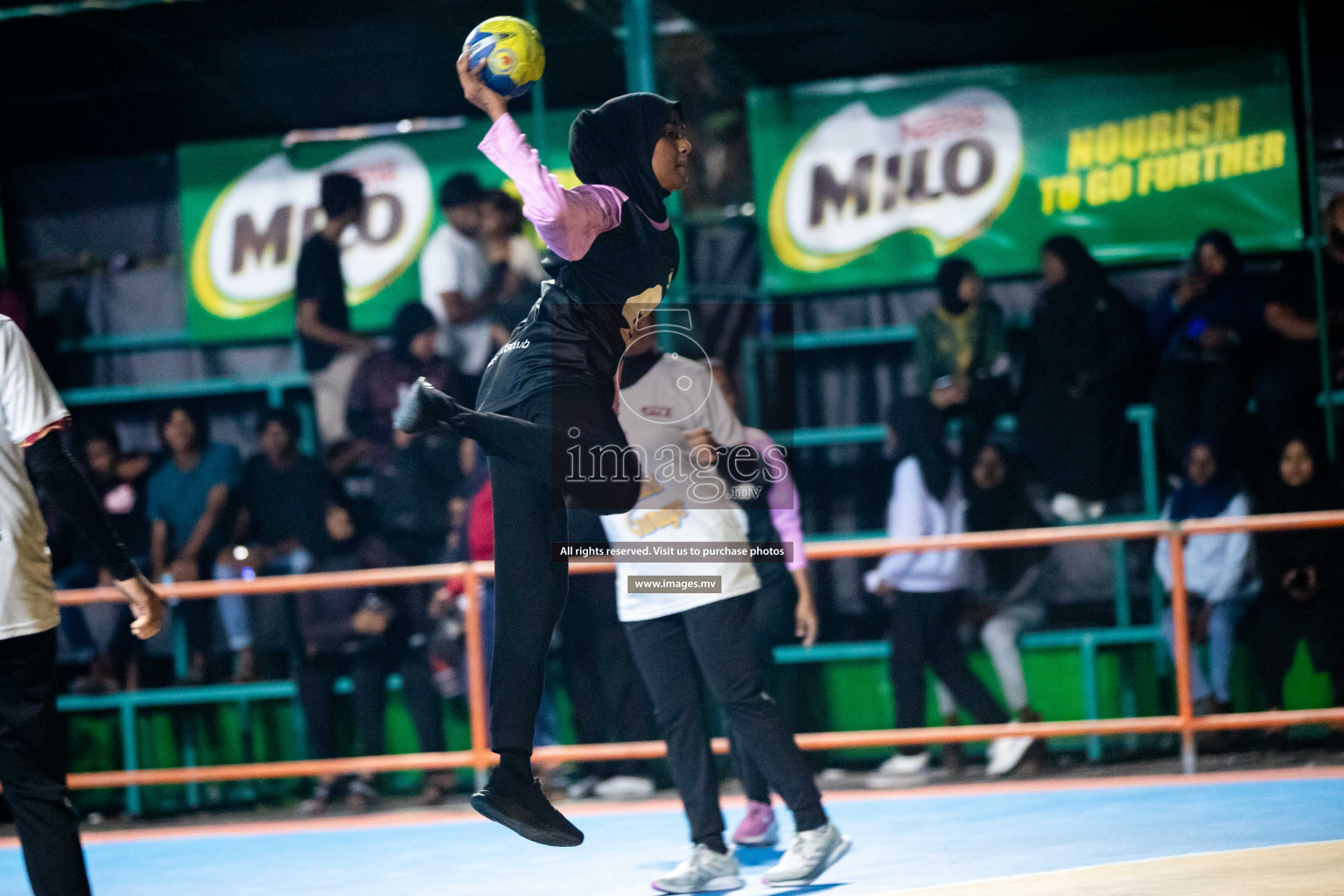 Day 5 of 6th MILO Handball Maldives Championship 2023, held in Handball ground, Male', Maldives on Friday, 24th May 2023 Photos: Shuu Abdul Sattar/ Images.mv