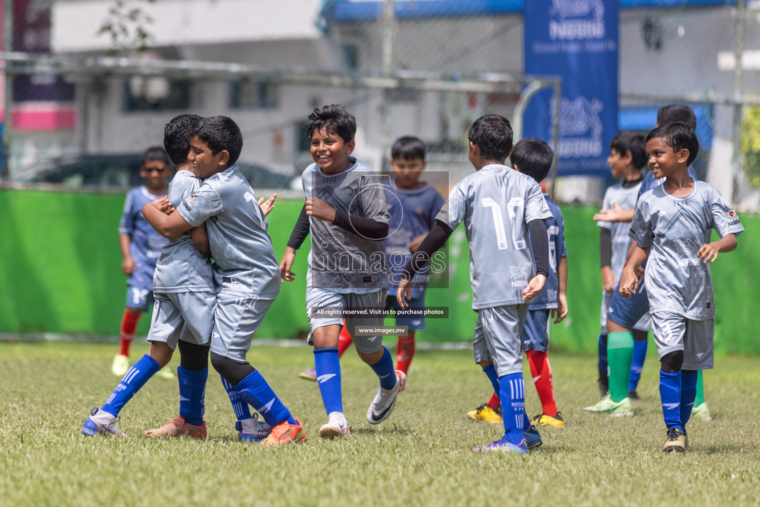 Day 2 of Nestle kids football fiesta, held in Henveyru Football Stadium, Male', Maldives on Thursday, 12th October 2023 Photos: Shuu Abdul Sattar / mages.mv