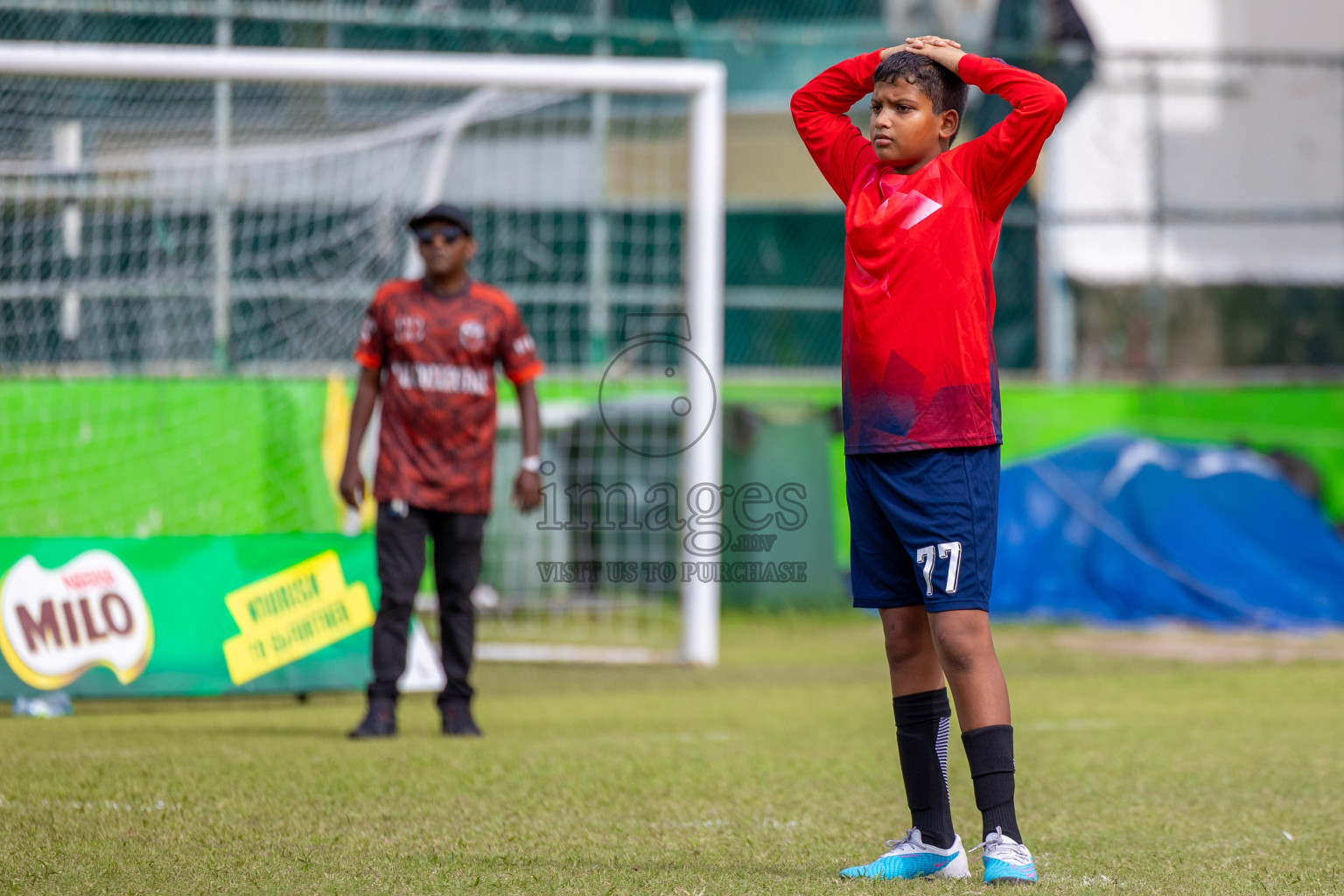 Day 1 of MILO Academy Championship 2024 - U12 was held at Henveiru Grounds in Male', Maldives on Thursday, 4th July 2024. Photos: Shuu Abdul Sattar / images.mv