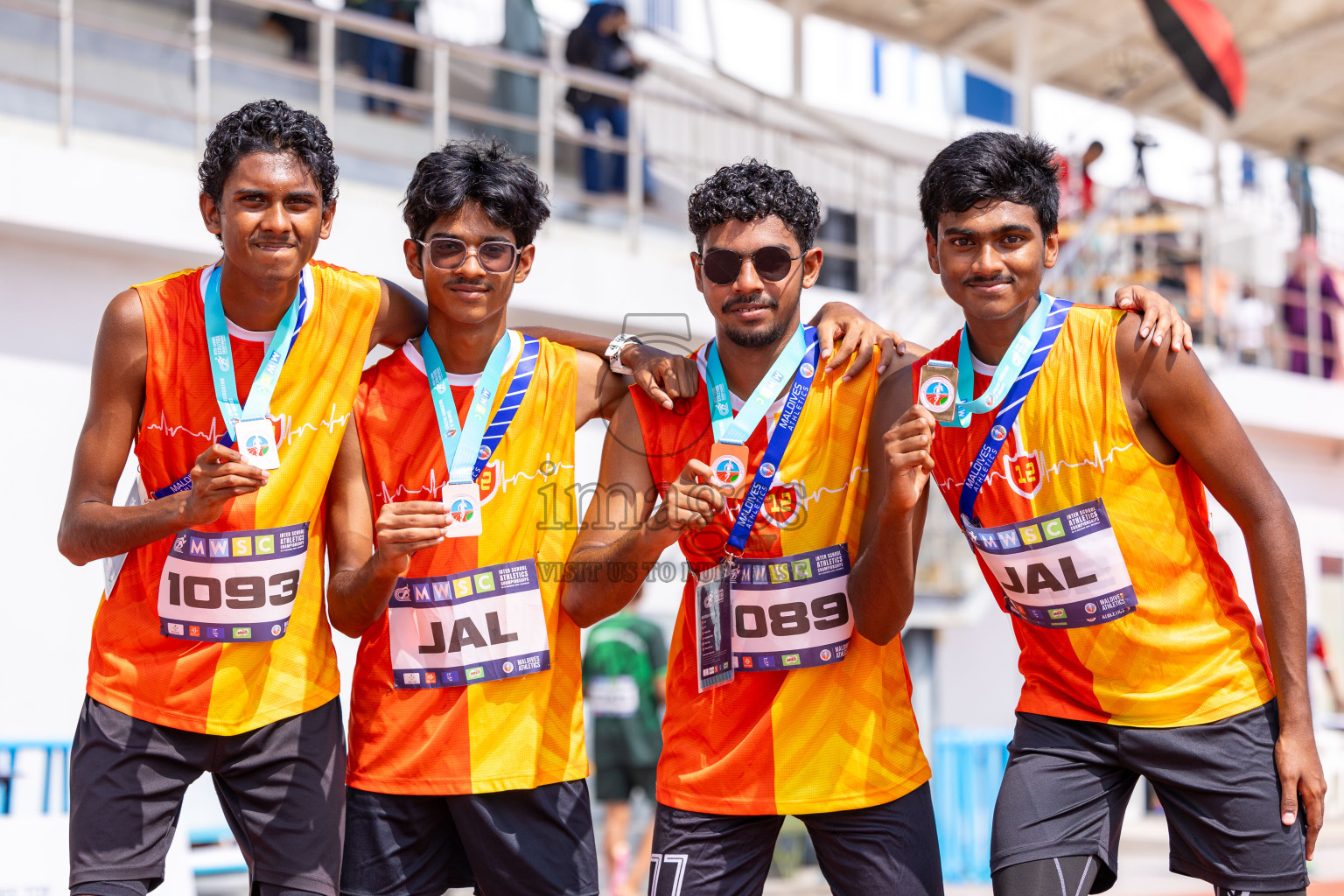 Day 6 of MWSC Interschool Athletics Championships 2024 held in Hulhumale Running Track, Hulhumale, Maldives on Thursday, 14th November 2024. Photos by: Ismail Thoriq / Images.mv