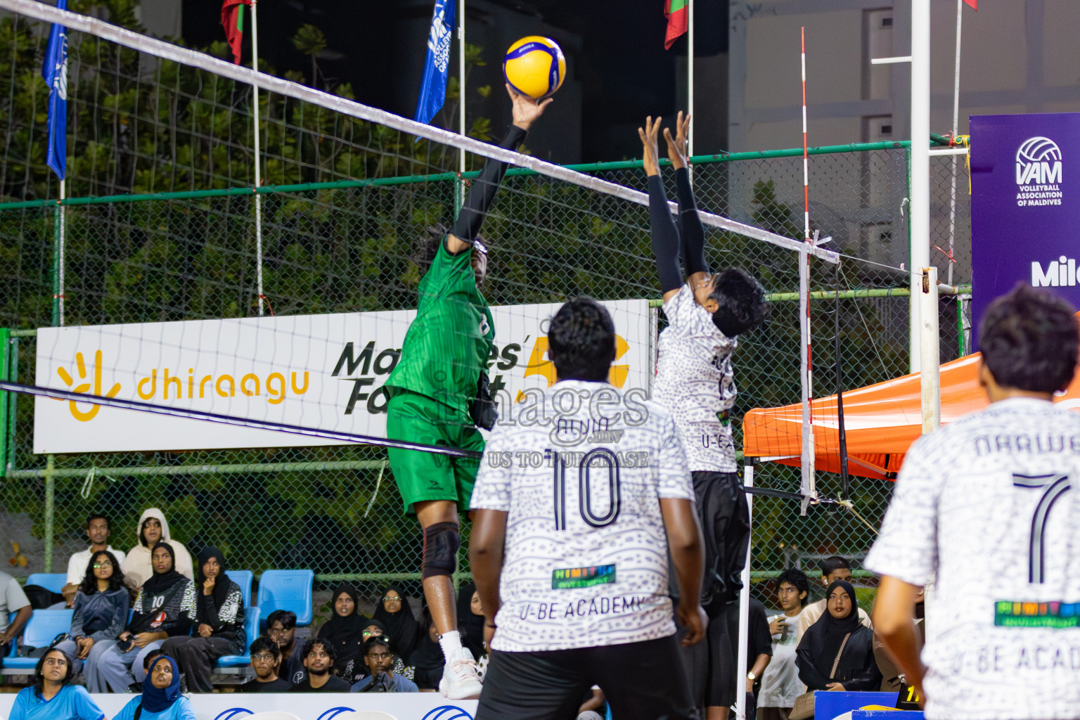 Semi Finals of Milo National Junior Volleyball Championship 2025 Day 5 was held on Thursday, 27th November 2025 at Ekuveni Turf Court Male', Maldives. Photos: Areef Adam / images.mv