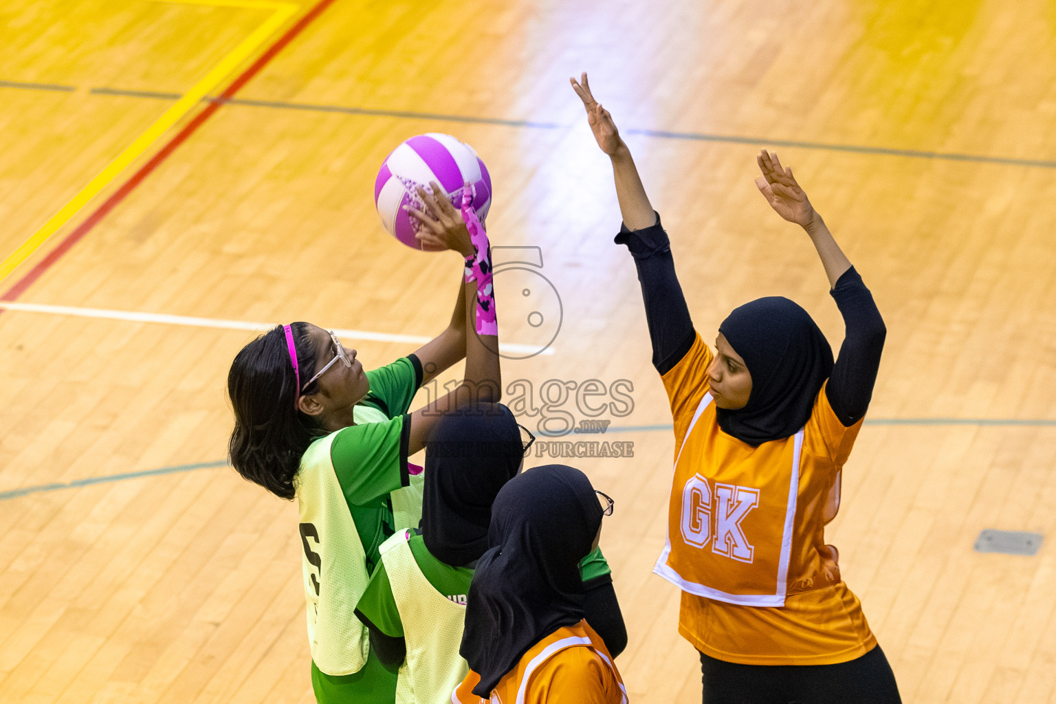 C. Green Streets vs Youth United SC A in Day 3 of 24th Milo Netball Association Championship held in Social Center at Male', Maldives on Wednesday, 3rd September 2025. Photos: Mohamed MahfoozMoosa / images.mv