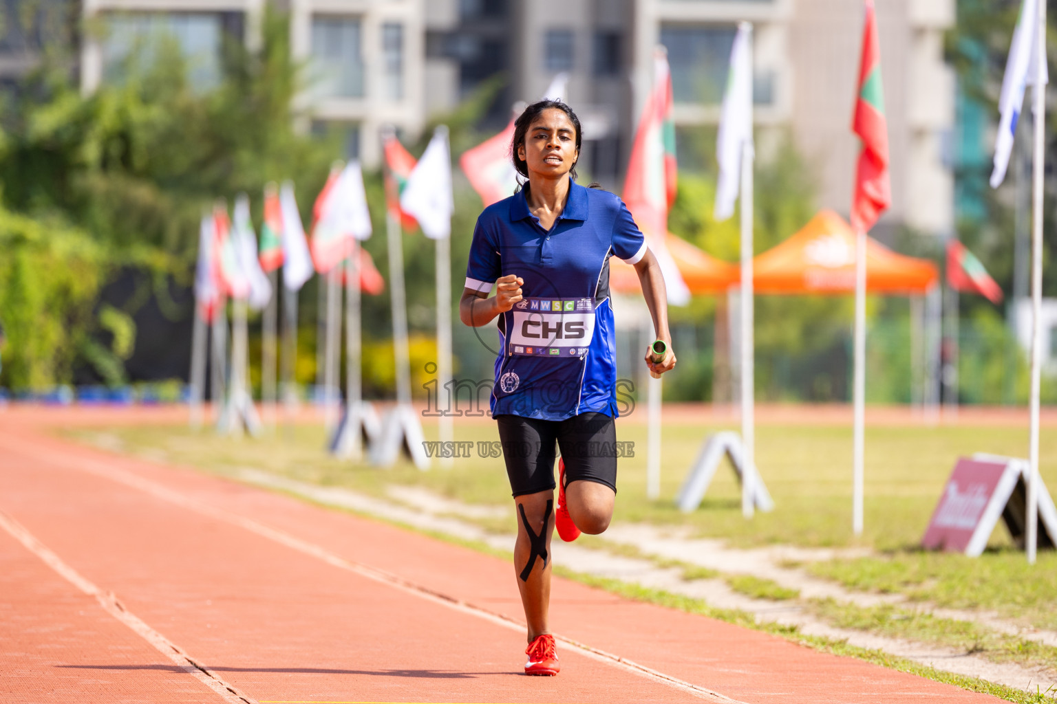 Day 6 of MWSC Interschool Athletics Championships 2024 held in Hulhumale Running Track, Hulhumale, Maldives on Thursday, 14th November 2024. Photos by: Ismail Thoriq / Images.mv