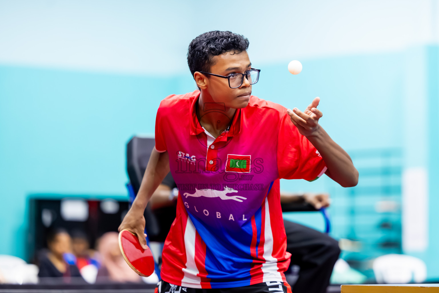 Finals of 30th Table Tennis Association Championship 2025 was held on Saturday, 20th September 2025 in Male' TT Hall, Male', Maldives. Photos: Nausham Waheed / images.mv