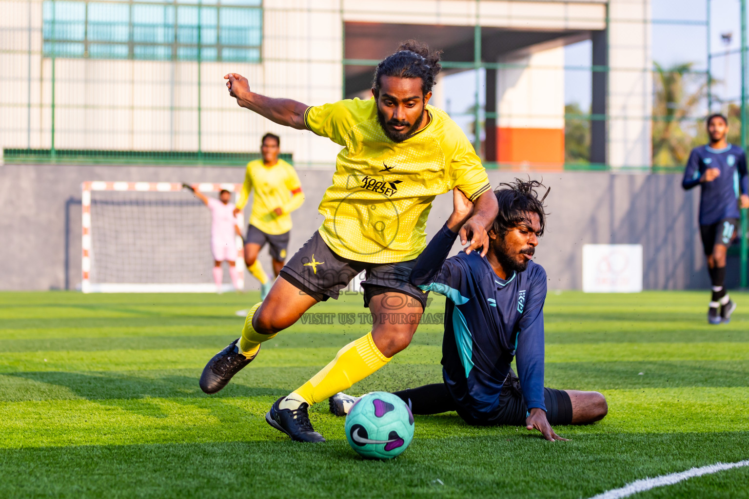 Nova SC vs Xephyrs in Day 5 of BG Futsal Challenge 2024 was held on Saturday, 16th March 2024, in Male', Maldives Photos: Nausham Waheed / images.mv