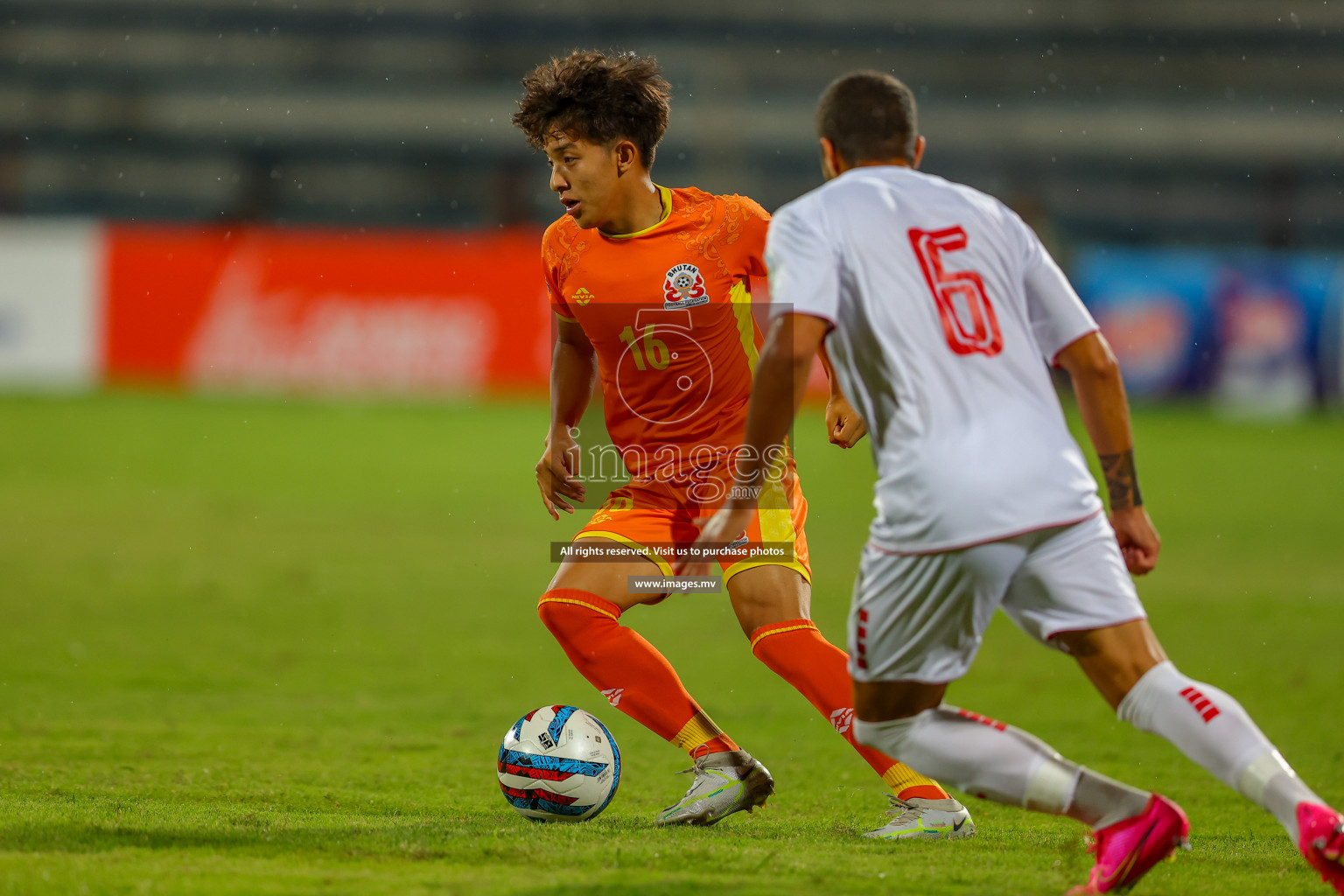 Bhutan vs Lebanon in SAFF Championship 2023 held in Sree Kanteerava Stadium, Bengaluru, India, on Sunday, 25th June 2023. Photos: Nausham Waheed, Hassan Simah / images.mv