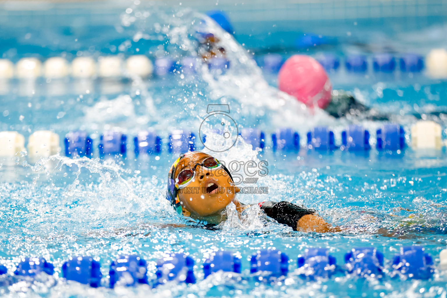 Day 4 of BML 6th National Kids Swimming Kids Festival 2025 held in Hulhumale', Maldives on Thursday, 6th November 2024. 
Photos: Hassan Simah / images.mv