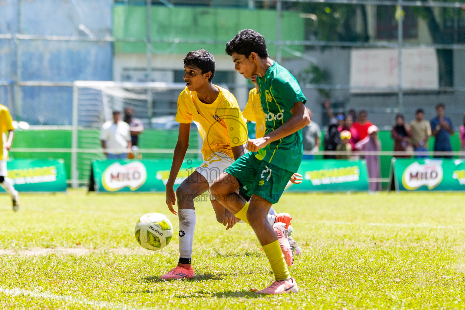 Day 5 of MILO Academy Championship 2025 (U14) was held on Monday, 3rd November 2025 at Henveiru Football Grounds, Male', Maldives . 

Photos: Mohamed Mahfooz Moosa / images.mv