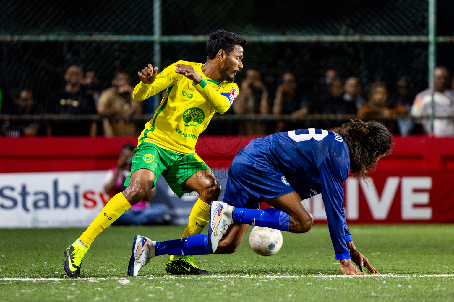 Gdh Vaadhoo vs GA Villingili in zone round Day 30 of Golden Futsal Challenge 2025 was held on Monday , 3rd February 2025, in Hulhumale', Maldives. Photos: Nausham Waheed / images.mv