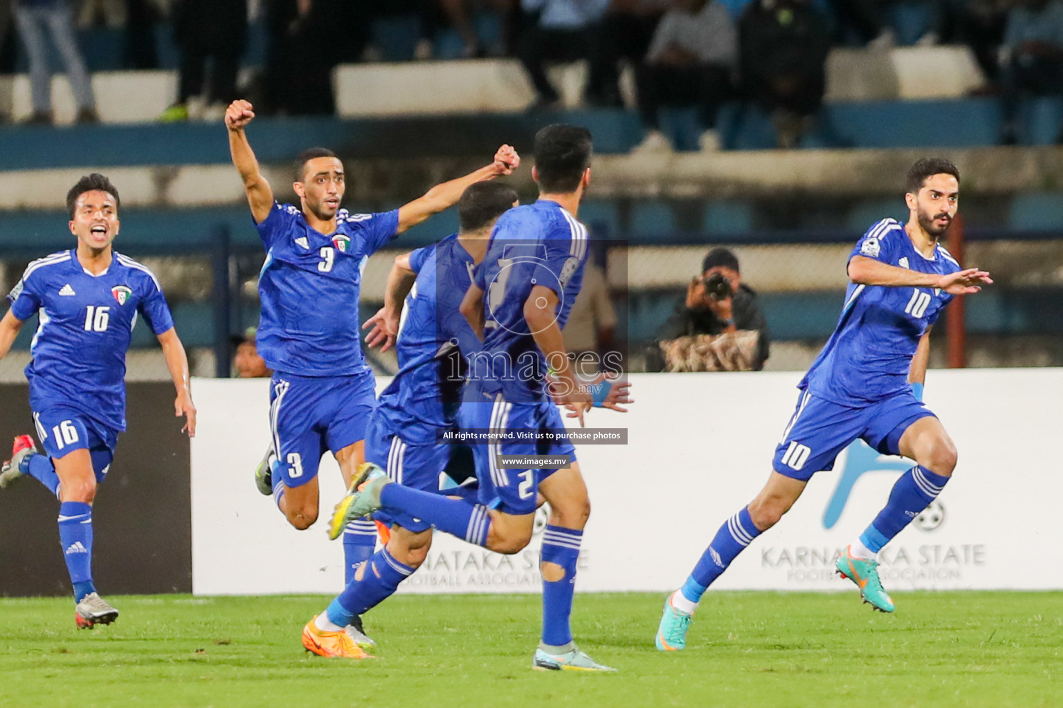 Kuwait vs India in the Final of SAFF Championship 2023 held in Sree Kanteerava Stadium, Bengaluru, India, on Tuesday, 4th July 2023. Photos: Hassan Simah / images.mv