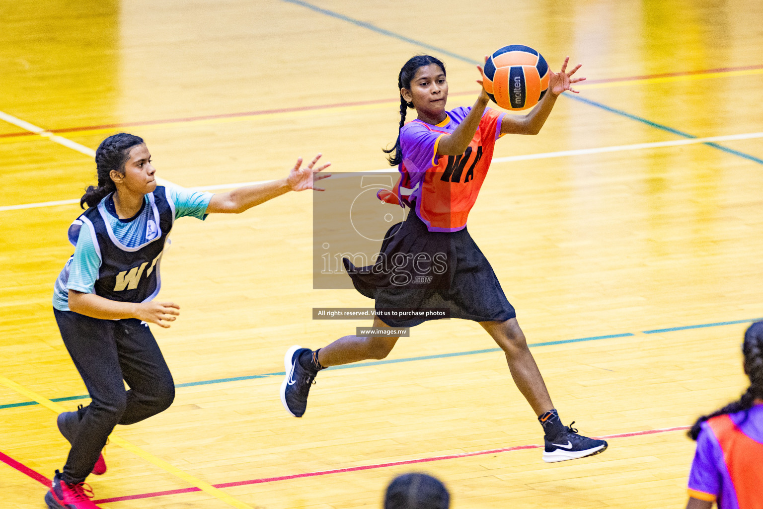 Day2 of 24th Interschool Netball Tournament 2023 was held in Social Center, Male', Maldives on 28th October 2023. Photos: Nausham Waheed / images.mv