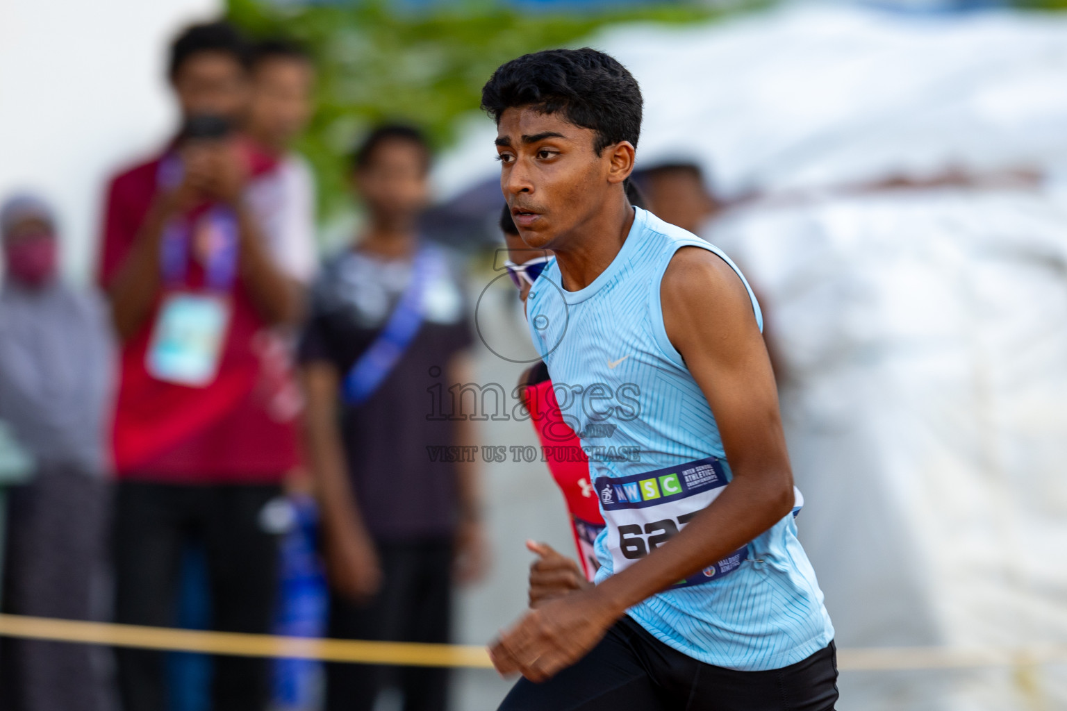 Day 1 of MWSC Interschool Athletics Championships 2024 held in Hulhumale Running Track, Hulhumale, Maldives on Saturday, 9th November 2024. Photos by: Ismail Thoriq / Images.mv