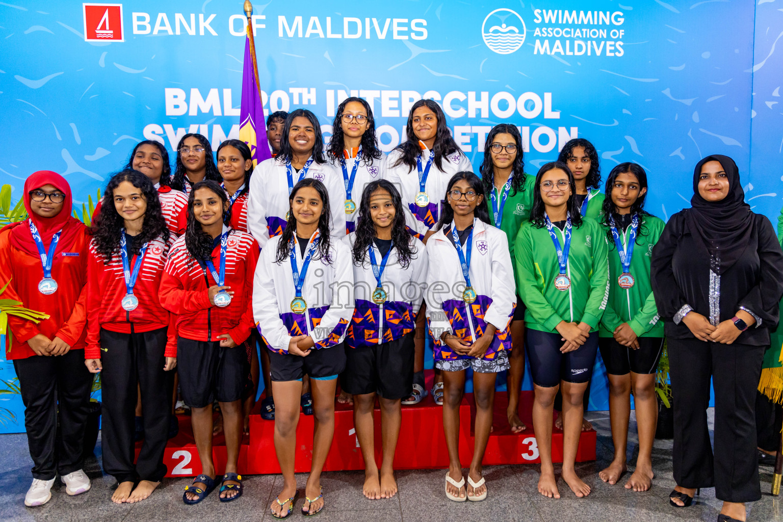 Day 4 of 20th Inter-school Swimming Competition 2024 held in Hulhumale', Maldives on Tuesday, 15th October 2024. Photos: Nausham Waheed / images.mv