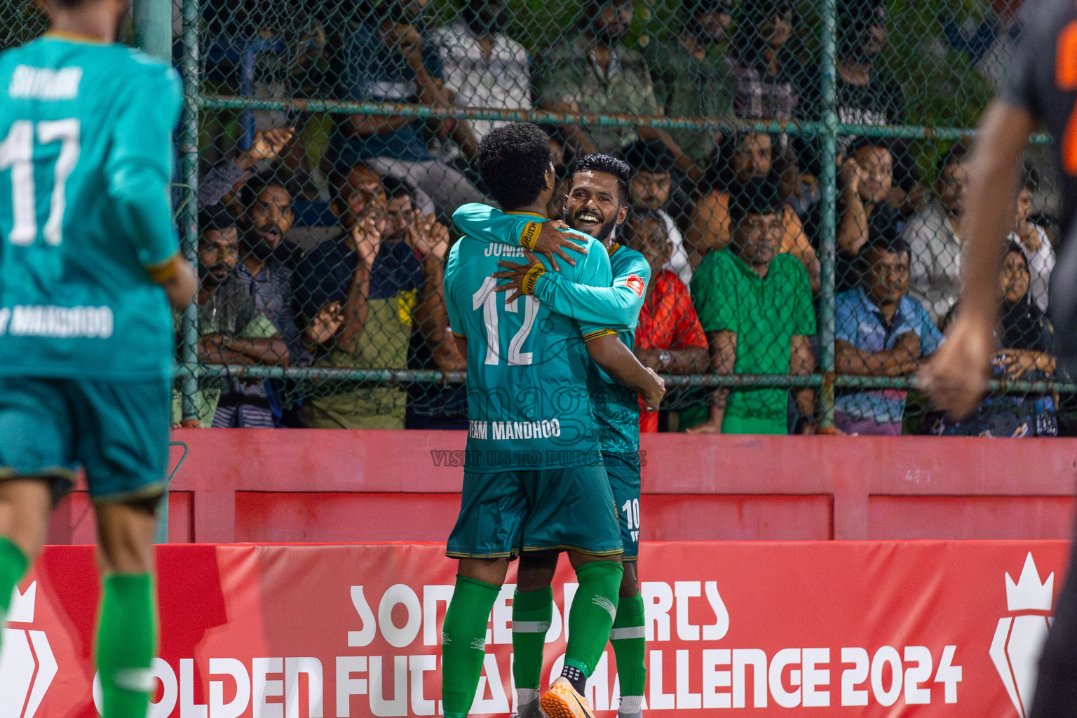 ADh Hangnaameedhoo vs ADh Mandhoo in Day 3 of Golden Futsal Challenge 2024 was held on Thursday, 18th January 2024, in Hulhumale', Maldives Photos: Mohamed Mahfooz Moosa / images.mv