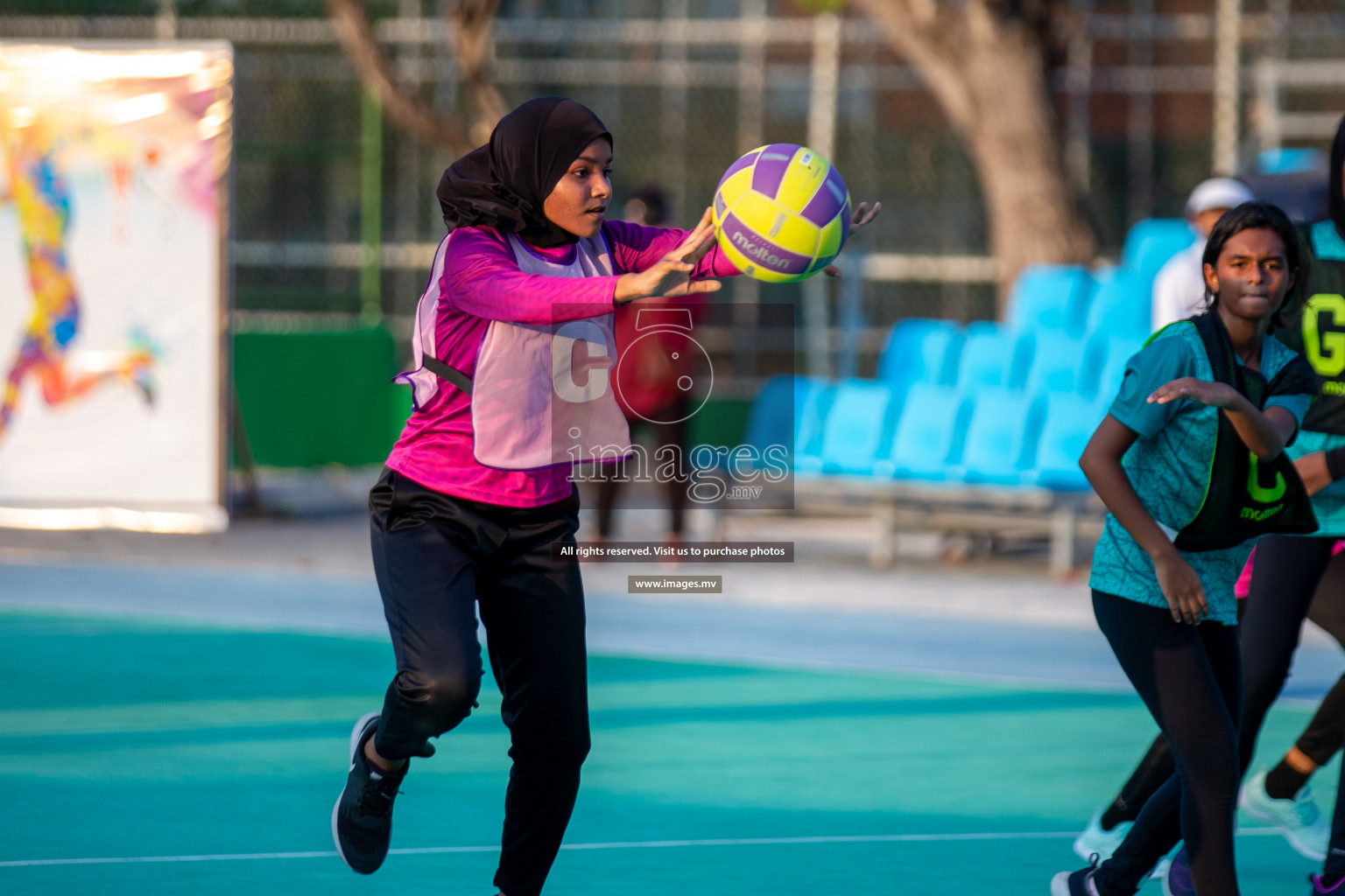 Day 3 of Junior Netball Championship 2022 on 5 March 2022 held in Male', Maldives. Photos by Nausham Waheed & Hassan Simah.