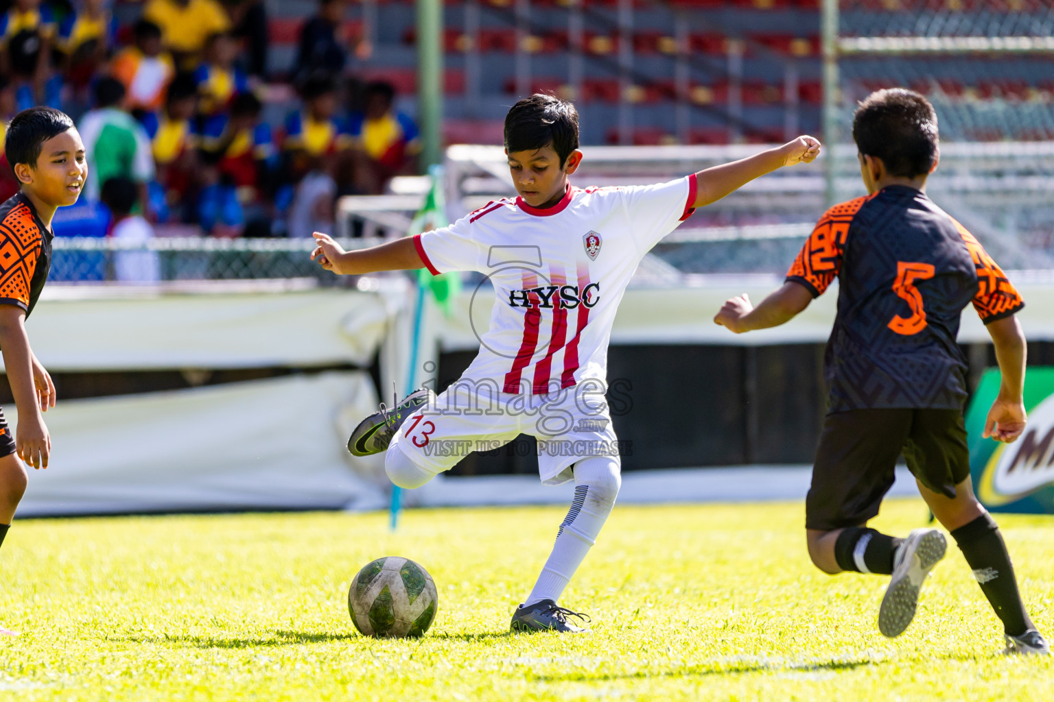 Day 1 of Under 10 MILO Academy Championship 2024 was held at National Stadium in Male', Maldives on Friday, 26th April 2024. Photos: Nausham Waheed / images.mv