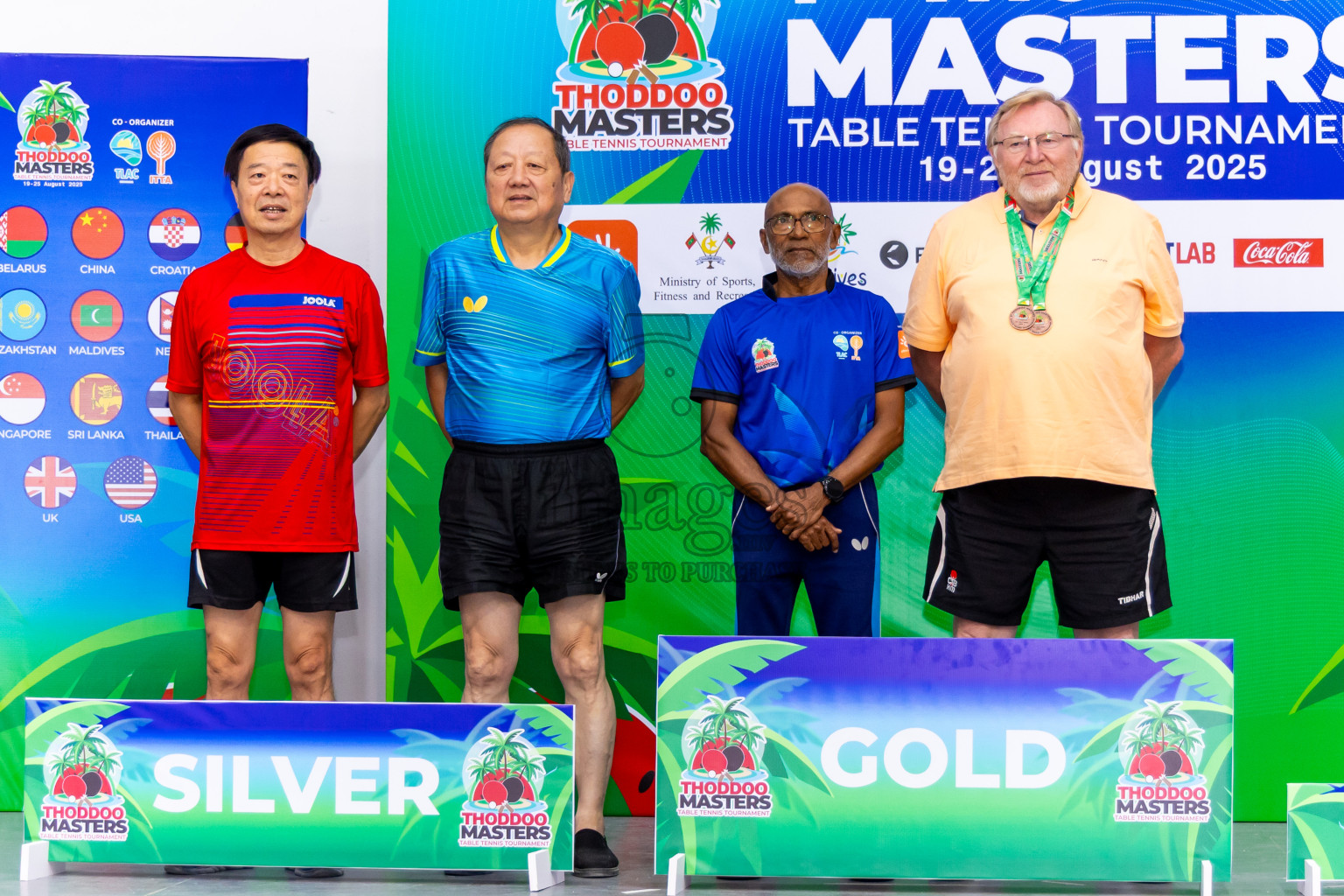 Day 3 of 1st Thoddoo Masters Table Tennis Tournament was held on Saturday, 23rd August 2025 in AA Thoddoo, Maldives. Photos: Nausham Waheed / images.mv