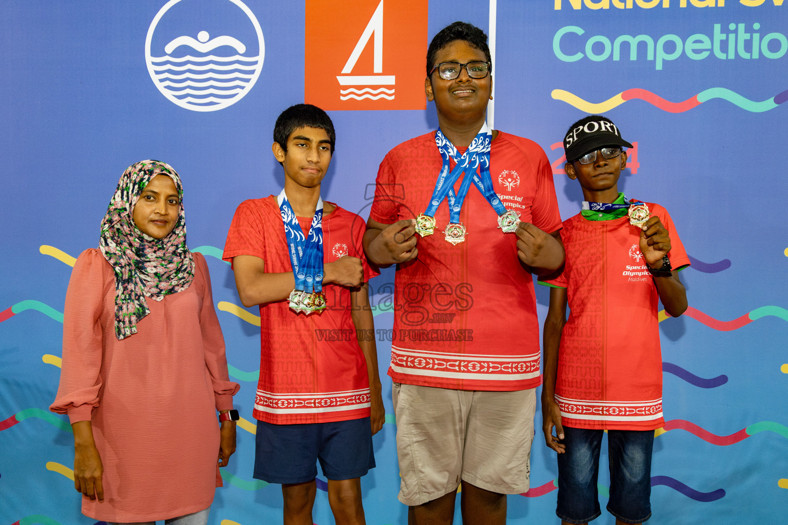 Day 6 of National Swimming Competition 2024 held in Hulhumale', Maldives on Wednesday, 18th December 2024. 
Photos: Hassan Simah / images.mv