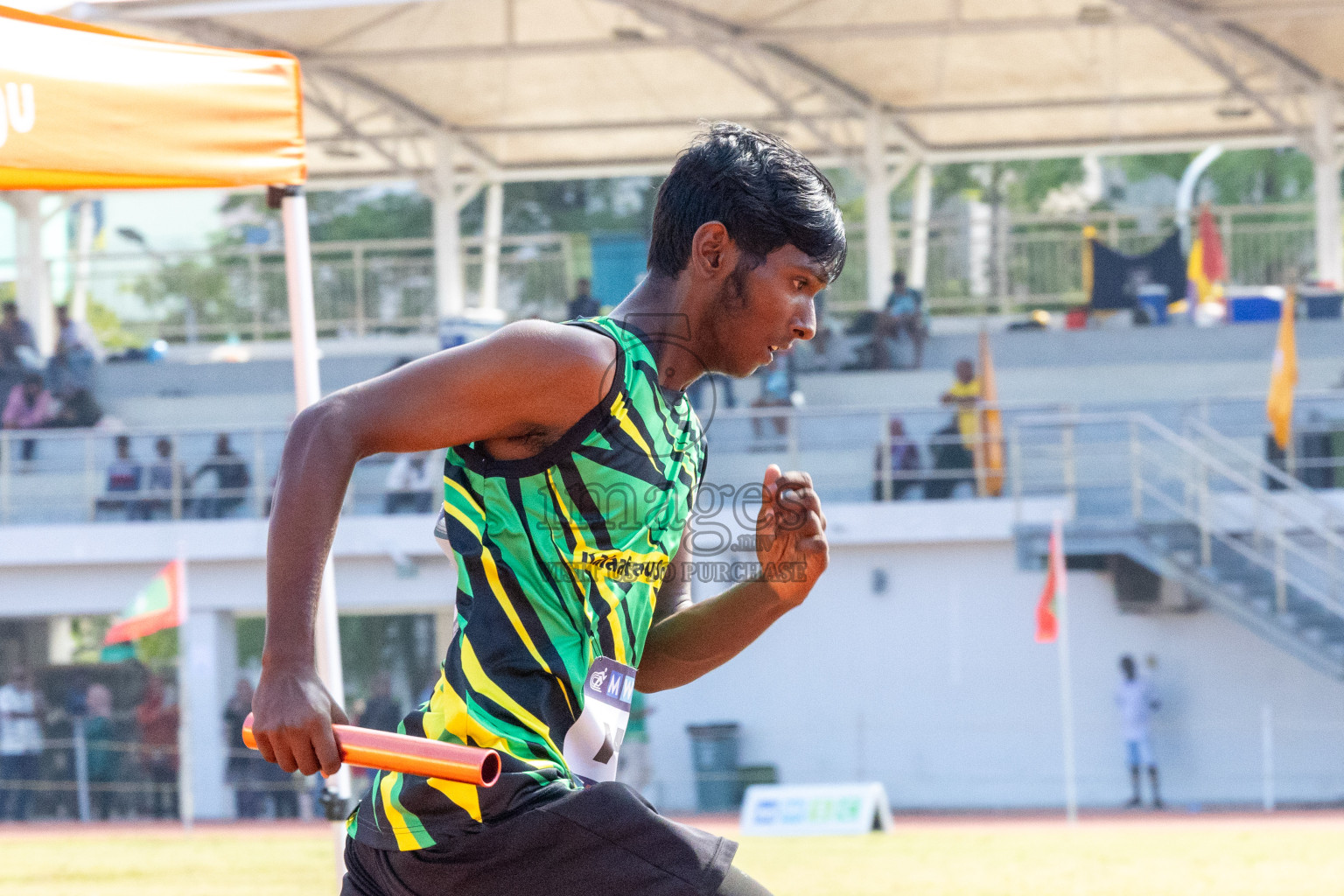 Day 6 of MWSC Interschool Athletics Championships 2024 held in Hulhumale Running Track, Hulhumale, Maldives on Thursday, 14th November 2024. Photos by: Ismail Thoriq / Images.mv