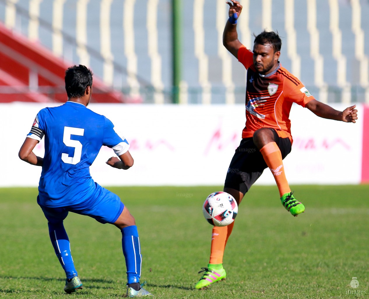 New Radiant Sports Club vs Club Eagles in the second round of Ooredoo Dhivehi Premiere League. 2016 Male', Saturday  13 August 2016. (Images.mv Photo: Abdulla Abeedh)