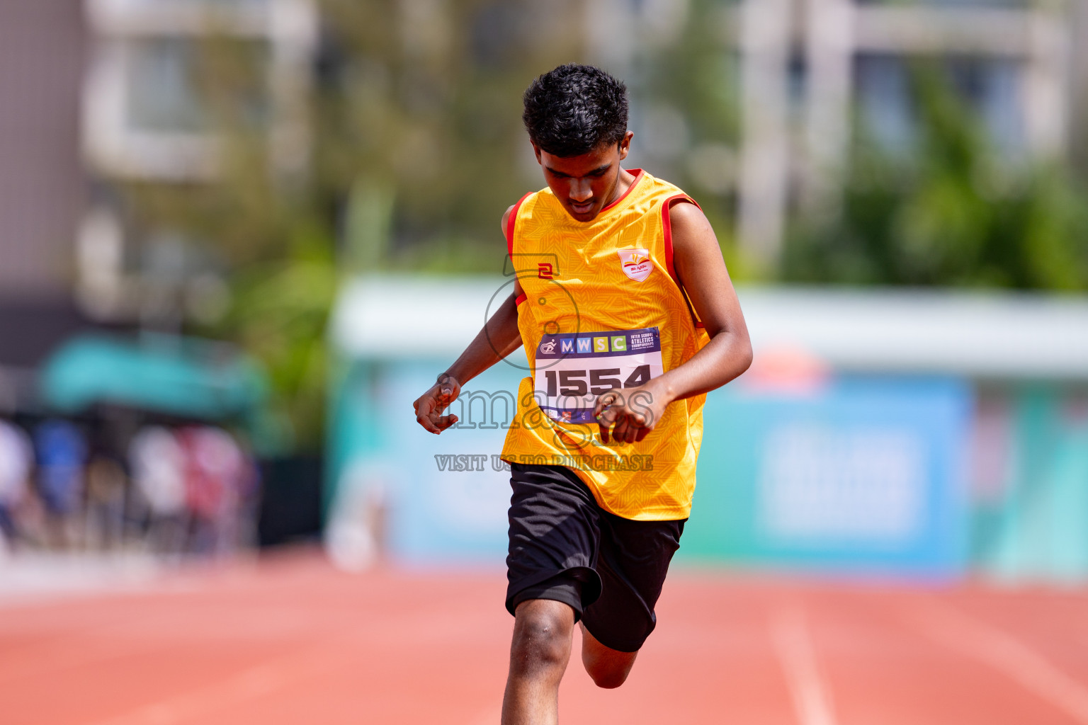 Day 3 of MWSC Interschool Athletics Championships 2024 held in Hulhumale Running Track, Hulhumale, Maldives on Monday, 11th November 2024. 
Photos by: Hassan Simah / Images.mv