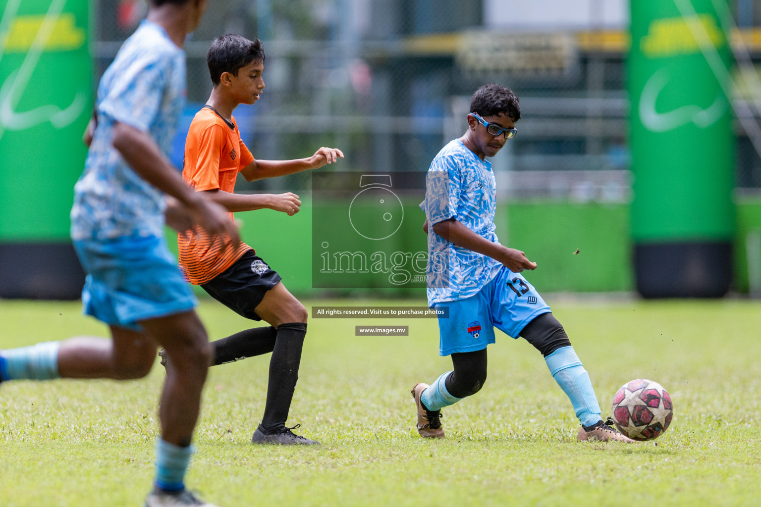 Day 2 of MILO Academy Championship 2023 (u14) was held in Henveyru Stadium Male', Maldives on 4th November 2023. Photos: Nausham Waheed / images.mv