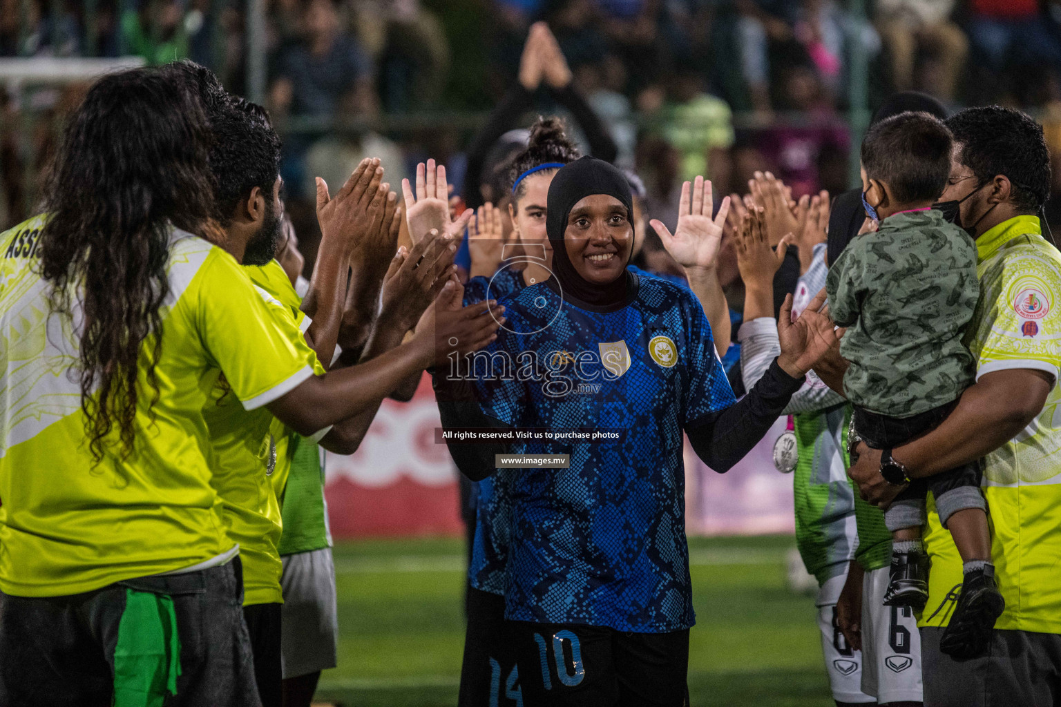 Ports Limited vs WAMCO - in the Finals 18/30 Women's Futsal Fiesta 2021 held in Hulhumale, Maldives on 18 December 2021. Photos by Nausham Waheed & Shuu Abdul Sattar