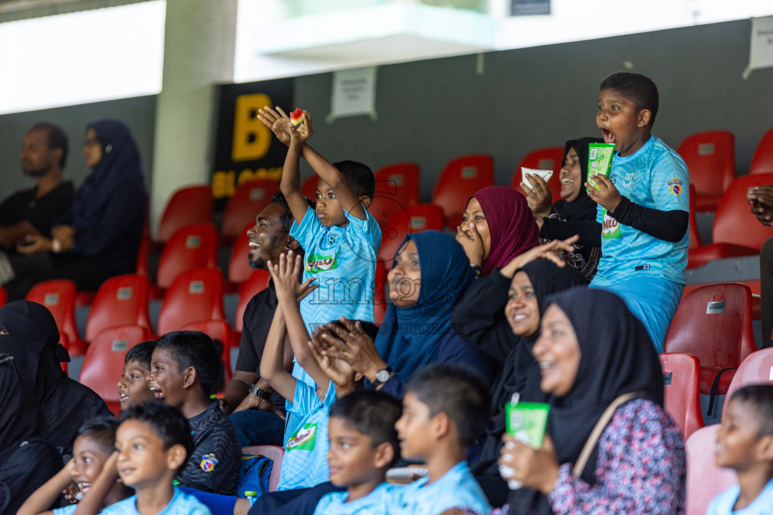 Day 2 of MILO Kids Football Fiesta was held at National Stadium in Male', Maldives on Saturday, 24th February 2024.