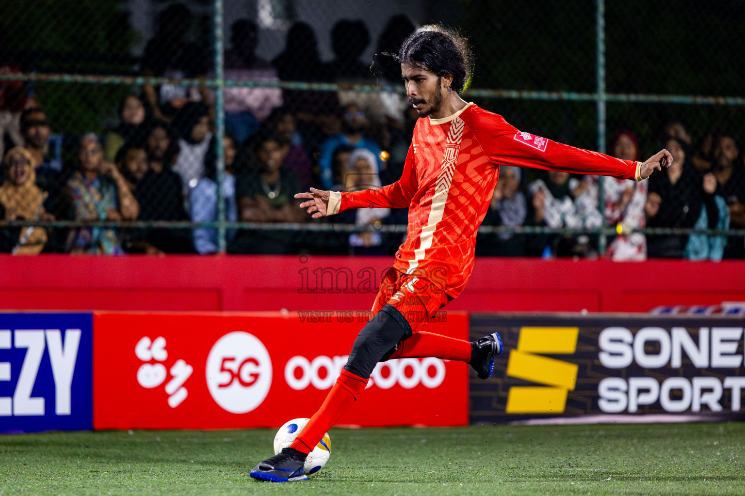 M Kolhufushi VS M Muli in Day 7 of Golden Futsal Challenge 2025 was held on Saturday, 11th January 2025, in Hulhumale', Maldives Photos: Nausham Waheed / images.mv