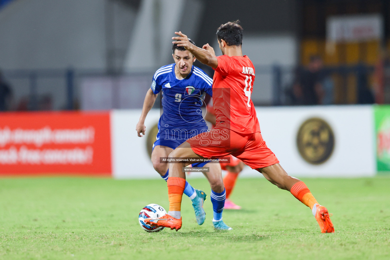 Kuwait vs India in the Final of SAFF Championship 2023 held in Sree Kanteerava Stadium, Bengaluru, India, on Tuesday, 4th July 2023. Photos: Nausham Waheed / images.mv