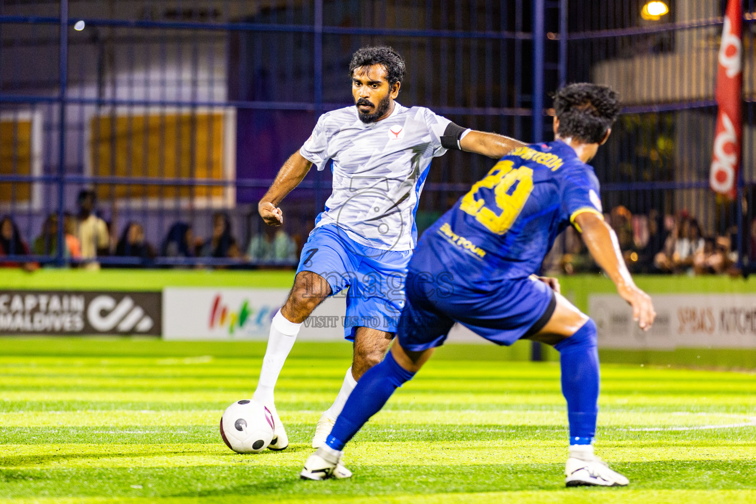 Keawan FC vs United V in Day 4 of Eydhafushi Futsal Cup 2024 was held on Thursday, 11th April 2024, in B Eydhafushi, Maldives Photos: Nausham Waheed / images.mv