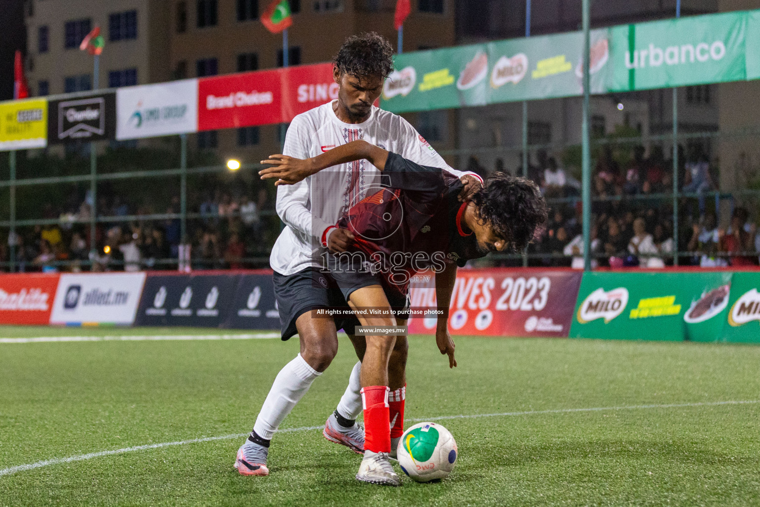 Aasandha vs Prisons RC in Club Maldives Cup 2023 held in Hulhumale, Maldives, on Monday, 17th July 2023 Photos: Nausham Waheed / images.mv