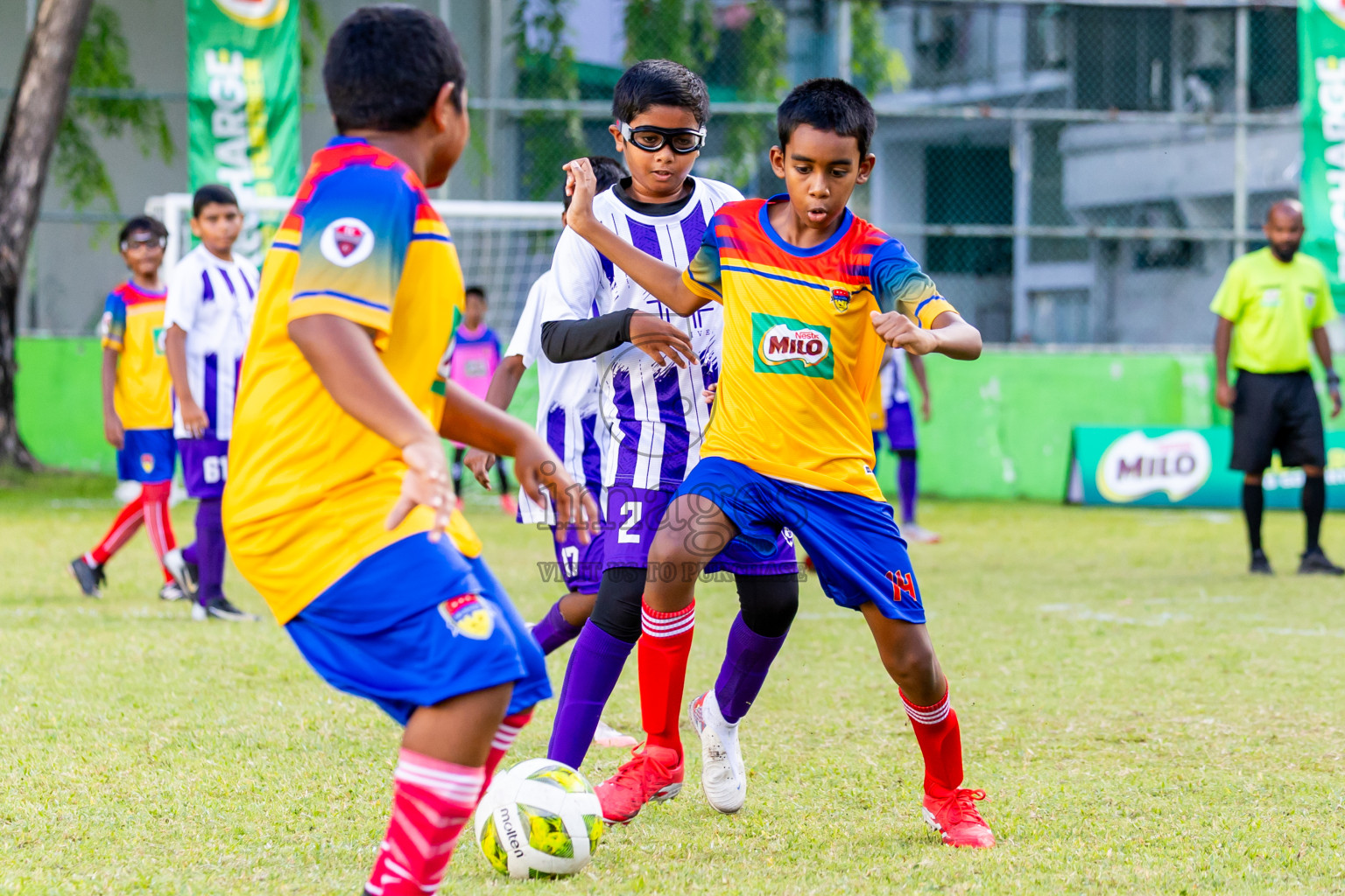 Day 2 of MILO Academy Championship 2025 (U-12) was held at Henveiru Stadium in Male', Maldives on Friday, 2nd May 2025. Photos: Nausham Waheed  / images.mv