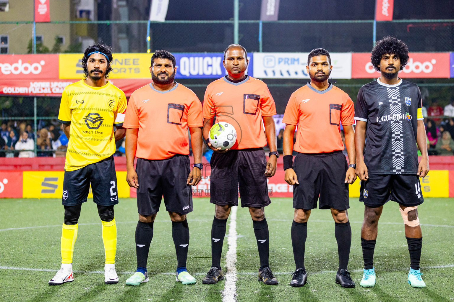 K Gaafaru vs K Guraidhoo in Day 28 of Golden Futsal Challenge 2024 was held on Sunday , 11th February 2024 in Hulhumale', Maldives Photos: Nausham Waheed / images.mv