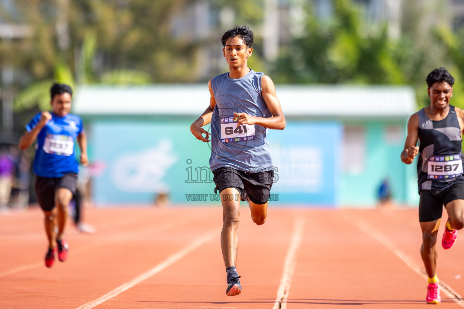 Day 4 of MWSC Interschool Athletics Championships 2024 held in Hulhumale Running Track, Hulhumale, Maldives on Tuesday, 12th November 2024. Photos by: Raaif Yoosuf / Images.mv