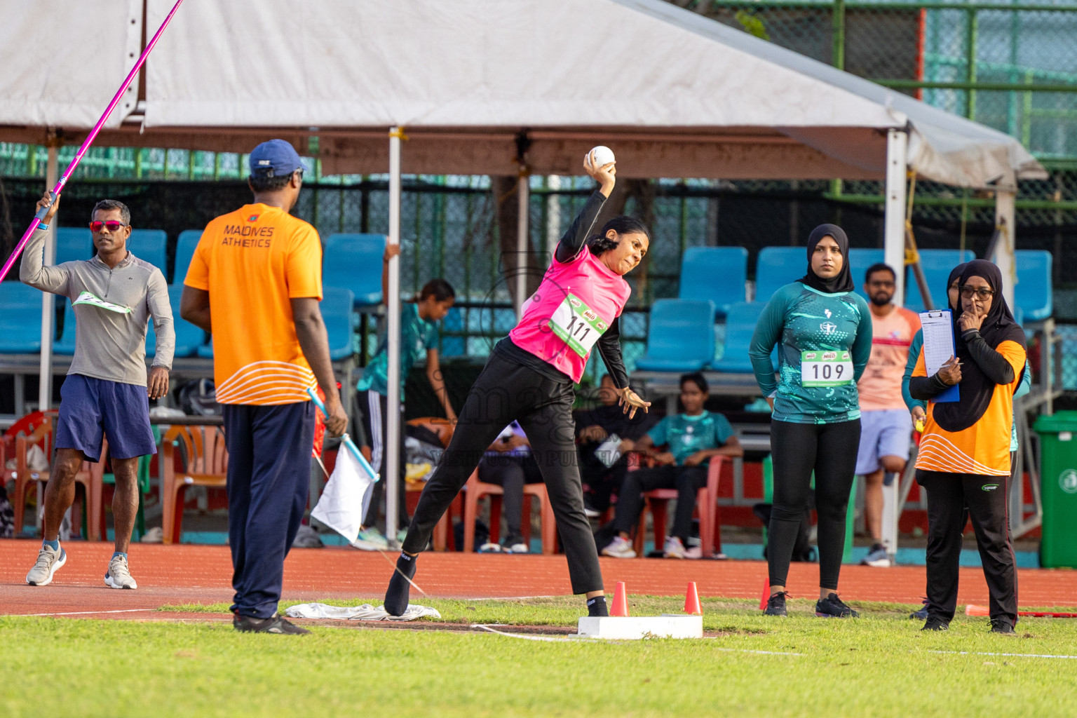 Day 2 of 33rd National Athletics Championship was held in Ekuveni Track at Male', Maldives on Friday, 6th September 2024.
Photos: Ismail Thoriq / images.mv