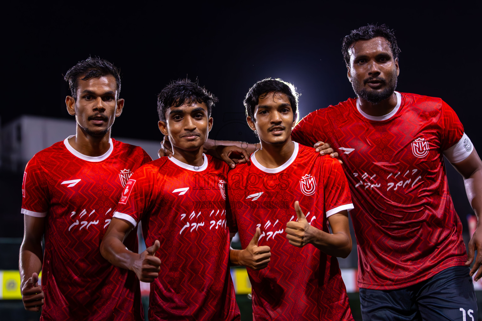 HDh Nolhivaran vs HDh Kumundhoo in Day 6 of Golden Futsal Challenge 2024 was held on Saturday, 20th January 2024, in Hulhumale', Maldives
Photos: Ismail Thoriq / images.mv