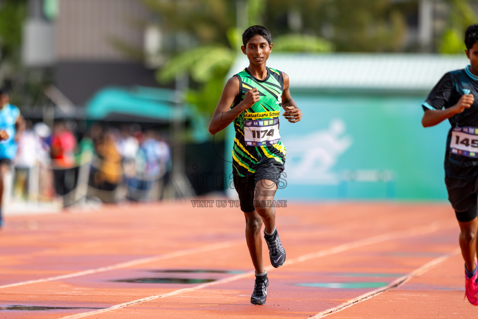 Day 2 of MWSC Interschool Athletics Championships 2024 held in Hulhumale Running Track, Hulhumale, Maldives on Sunday, 10th November 2024.
Photos by: Ismail Thoriq / Images.mv