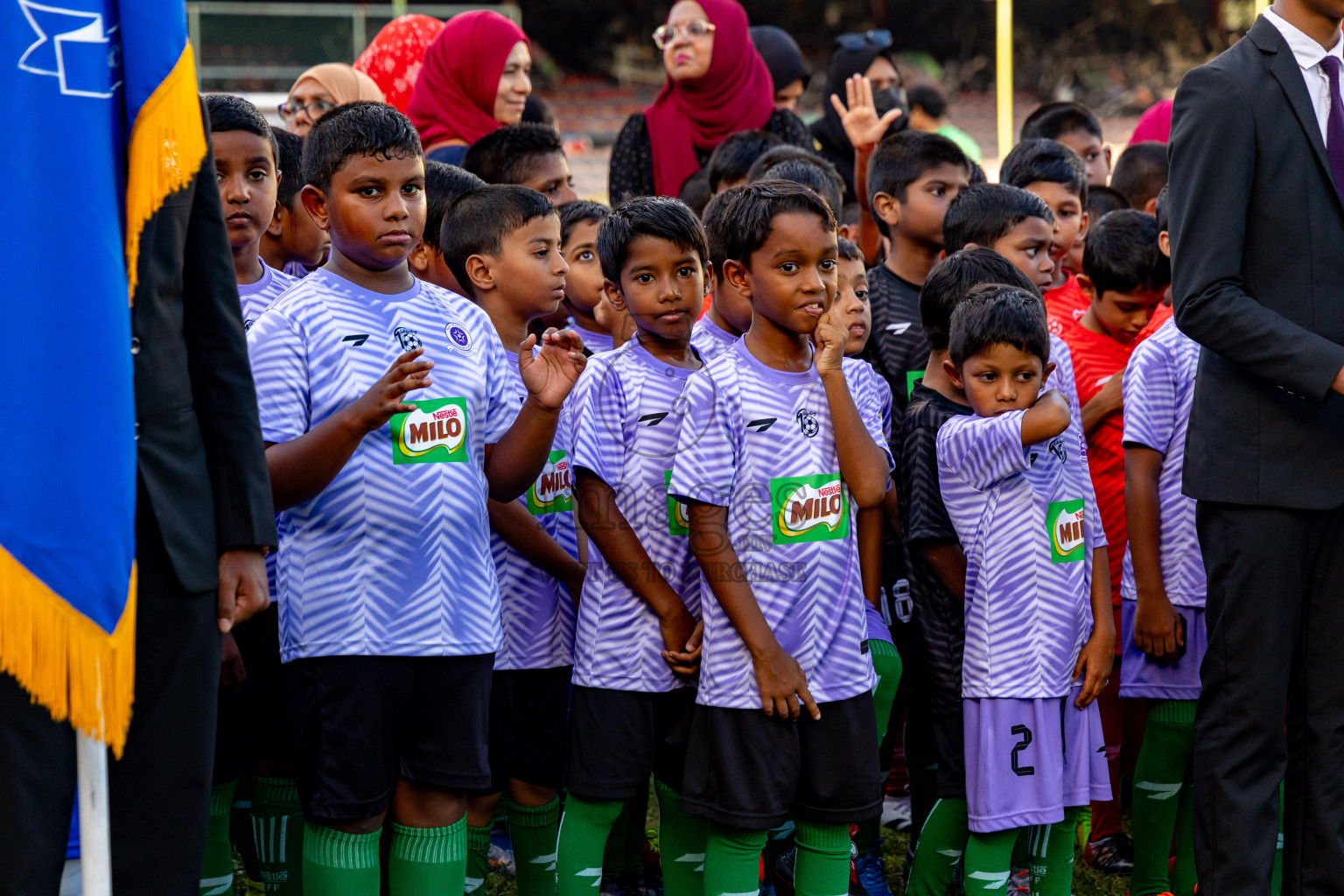 Day 2 of MILO Kids Football Fiesta was held at National Stadium in Male', Maldives on Saturday, 24th February 2024.