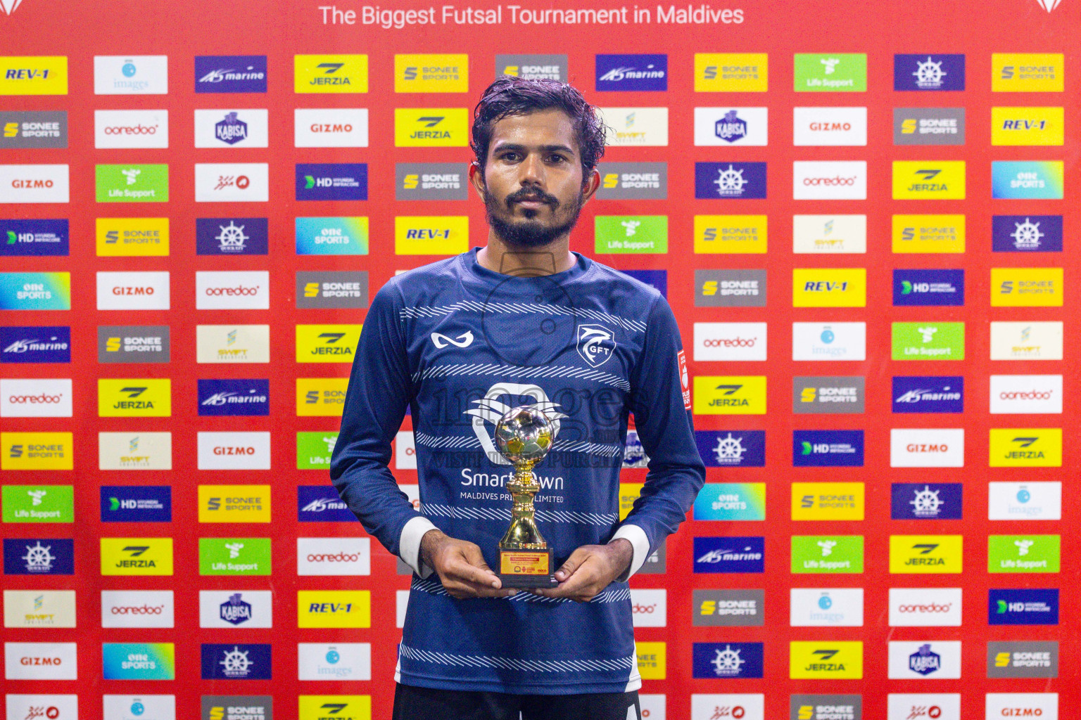 K Gaafaru vs Dhandimgu in Round of 16 on Day 40 of Golden Futsal Challenge 2024 which was held on Tuesday, 27th February 2024, in Hulhumale', Maldives Photos: Ismail Thoriq / images.mv