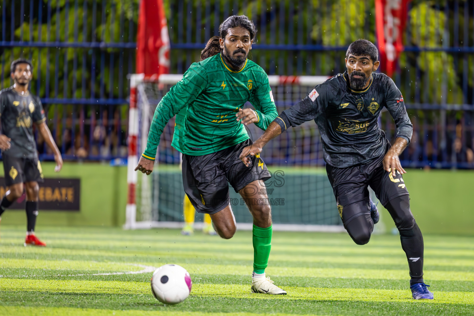 Muring FC vs Afro SC in Semi Final of Eydhafushi Futsal Cup 2024 was held on Monday , 15th April 2024, in B Eydhafushi, Maldives Photos: Ismail Thoriq / images.mv