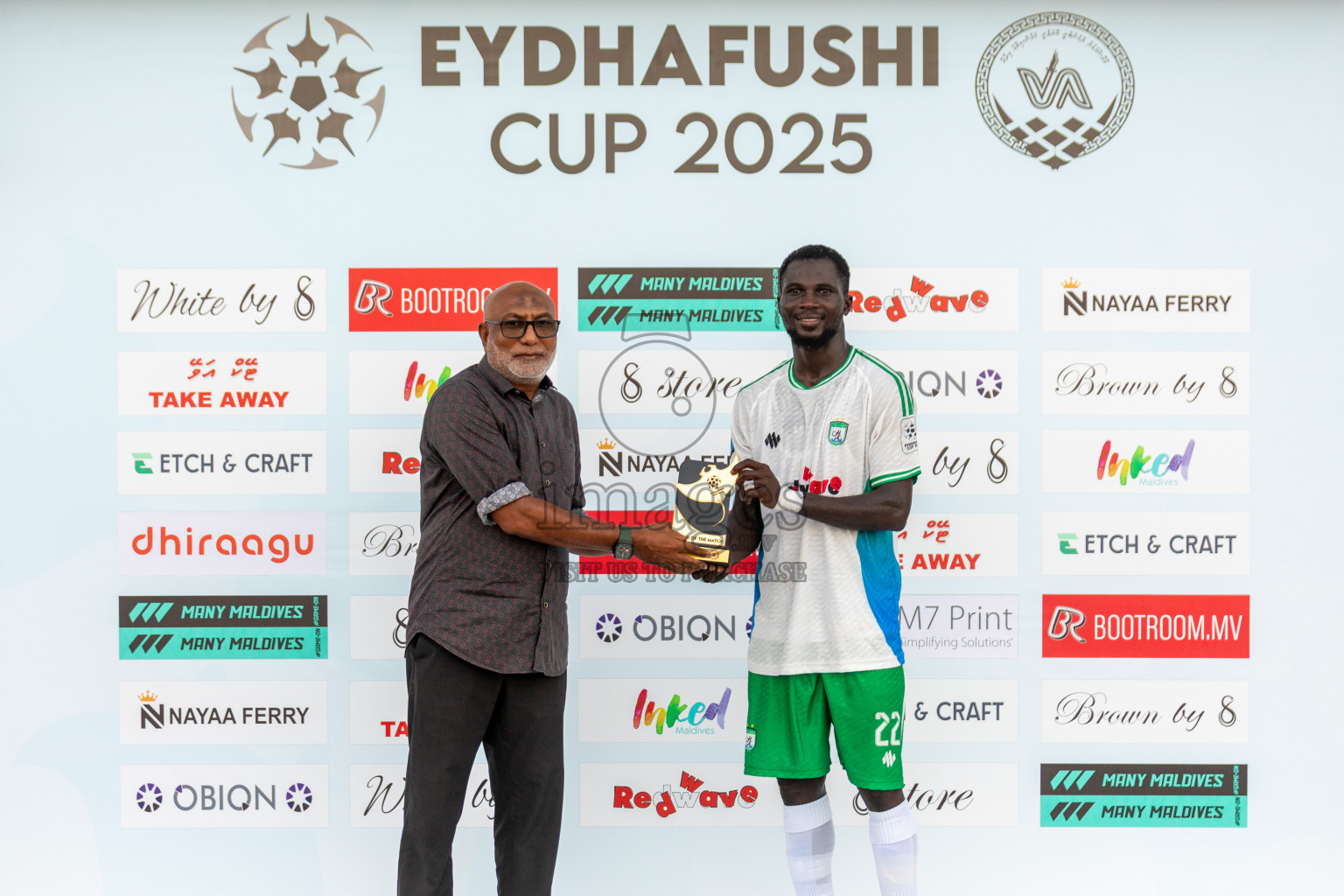 Huss Songun Football Team vs CC Sports Club in Day 2 of Eydhafushi Cup 2025 held in Eydhafushi Football Stadium at B. Eydhafushi, Maldives on Saturday, 6th September 2025. Photos: Mohamed Mahfouz Moosa / images.mv