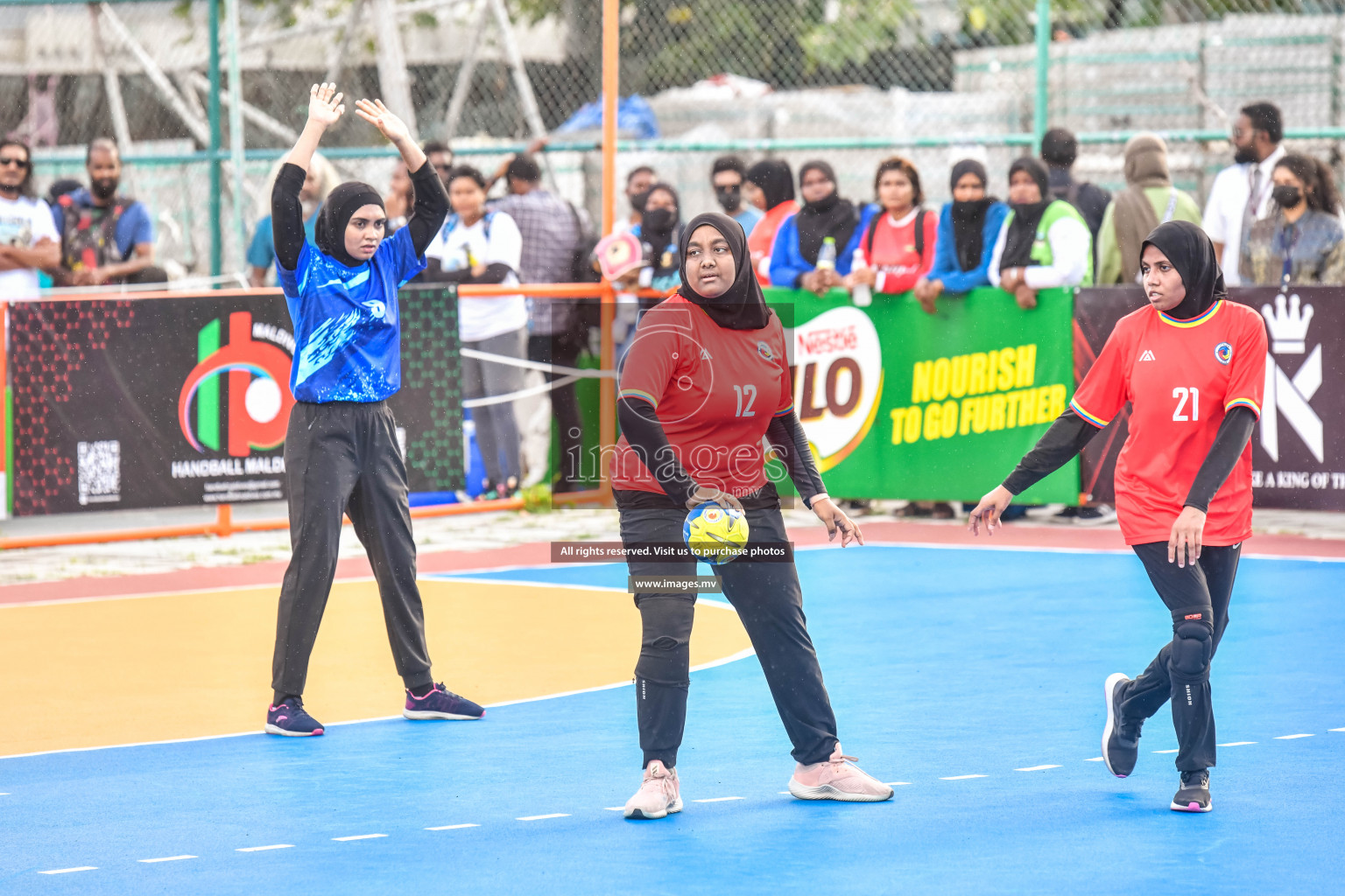 Day 7 of MILO 6th Inter Office Handball Tournament 2022 Photos by Nausham waheed