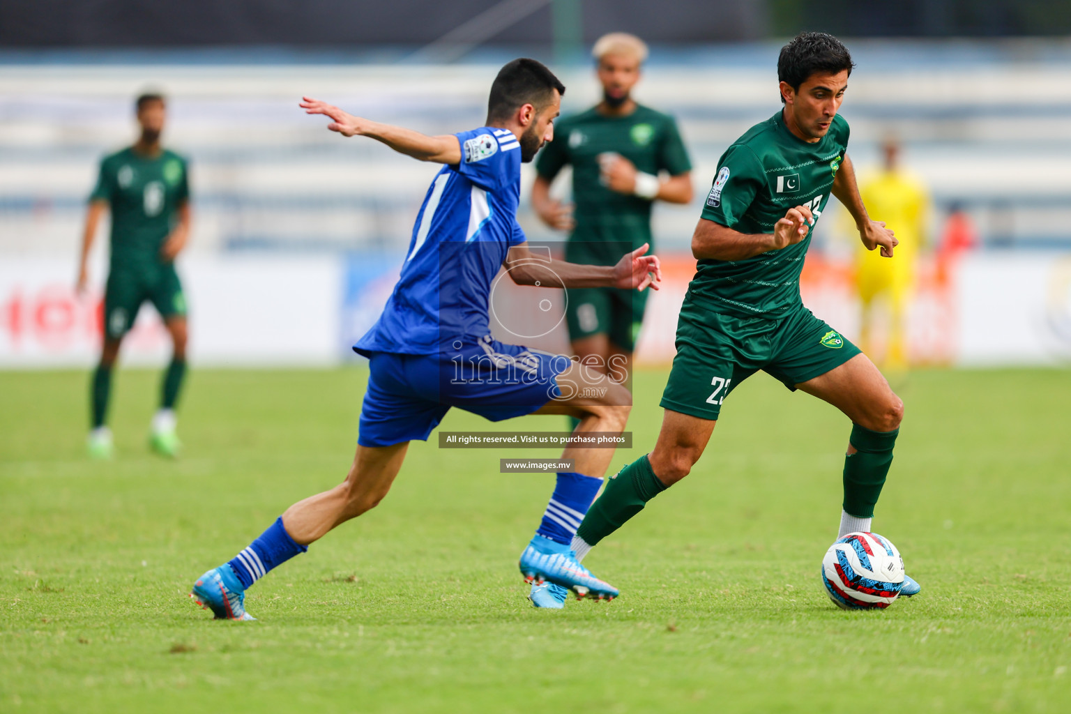 Pakistan vs Kuwait in SAFF Championship 2023 held in Sree Kanteerava Stadium, Bengaluru, India, on Saturday, 24th June 2023. Photos: Nausham Waheed, Hassan Simah / images.mv