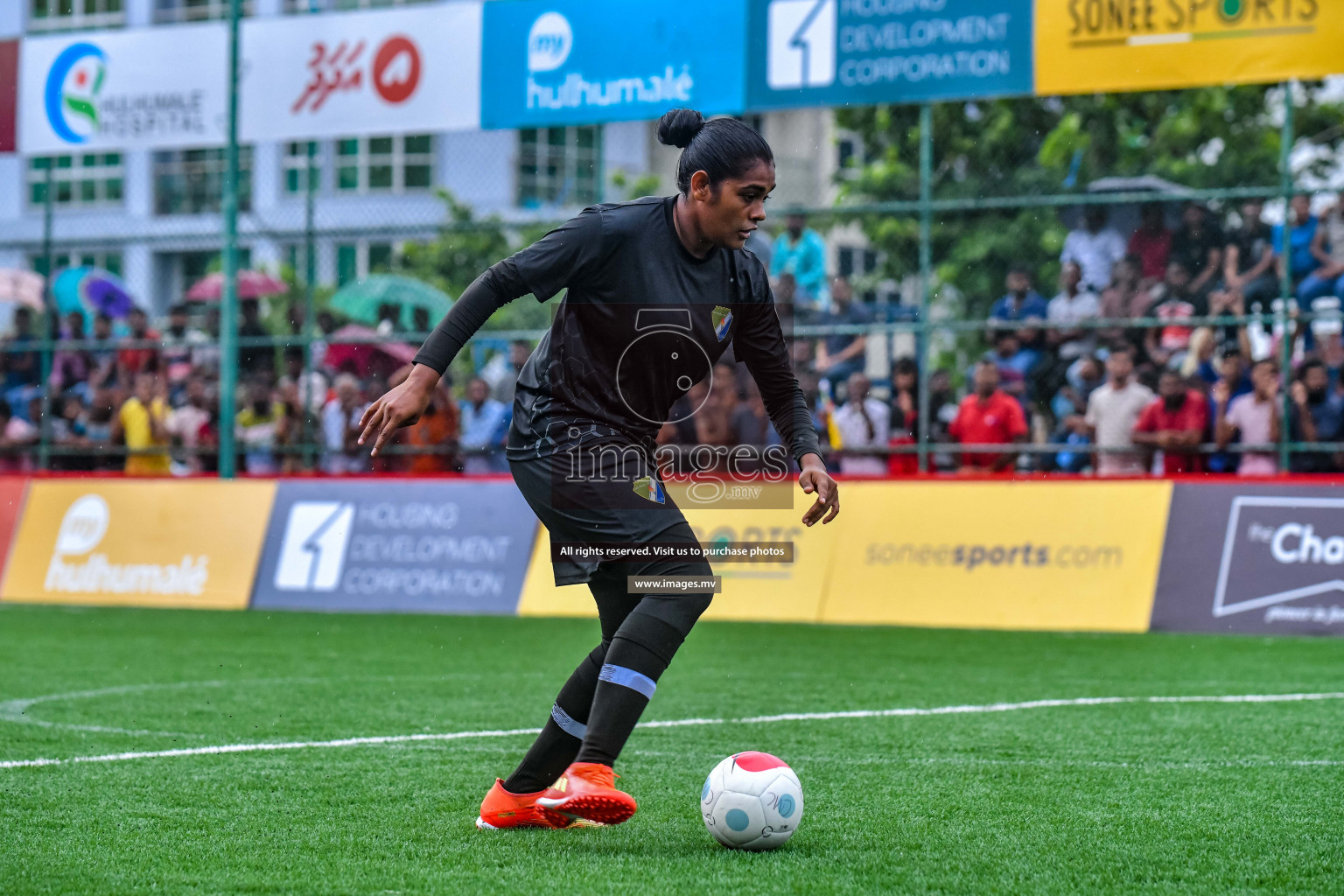 DSC vs Club MYS in Eighteen Thirty Women's Futsal Fiesta 2022 was held in Hulhumale', Maldives on Friday, 14th October 2022. Photos: Nausham Waheed / images.mv