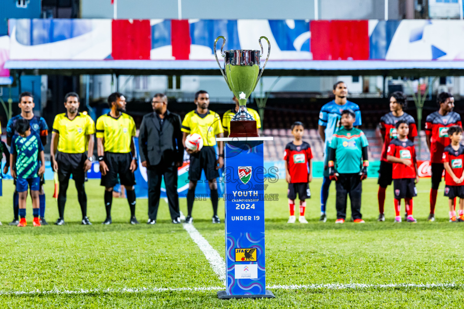 Super United Sports vs TC Sports Club in the Final of Under 19 Youth Championship 2024 was held at National Stadium in Male', Maldives on Monday, 1st July 2024. Photos: Nausham Waheed / images.mv