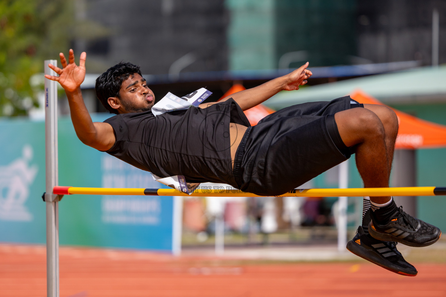 Day 2 of MWSC Interschool Athletics Championships 2024 held in Hulhumale Running Track, Hulhumale, Maldives on Sunday, 10th November 2024. 
Photos by:  Hassan Simah / Images.mv