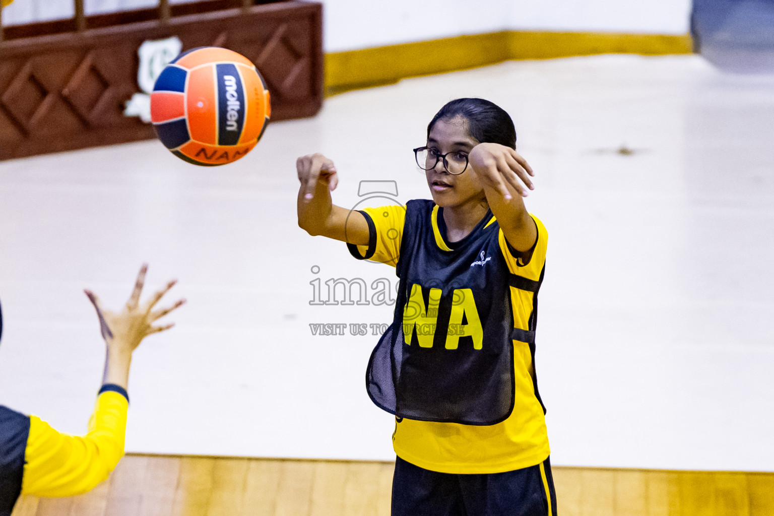 Day 1 of 25th Milo Inter-School Netball Tournament was held in Social Center at Male', Maldives on Thursday, 8th August 2024. Photos: Nausham Waheed / images.mv