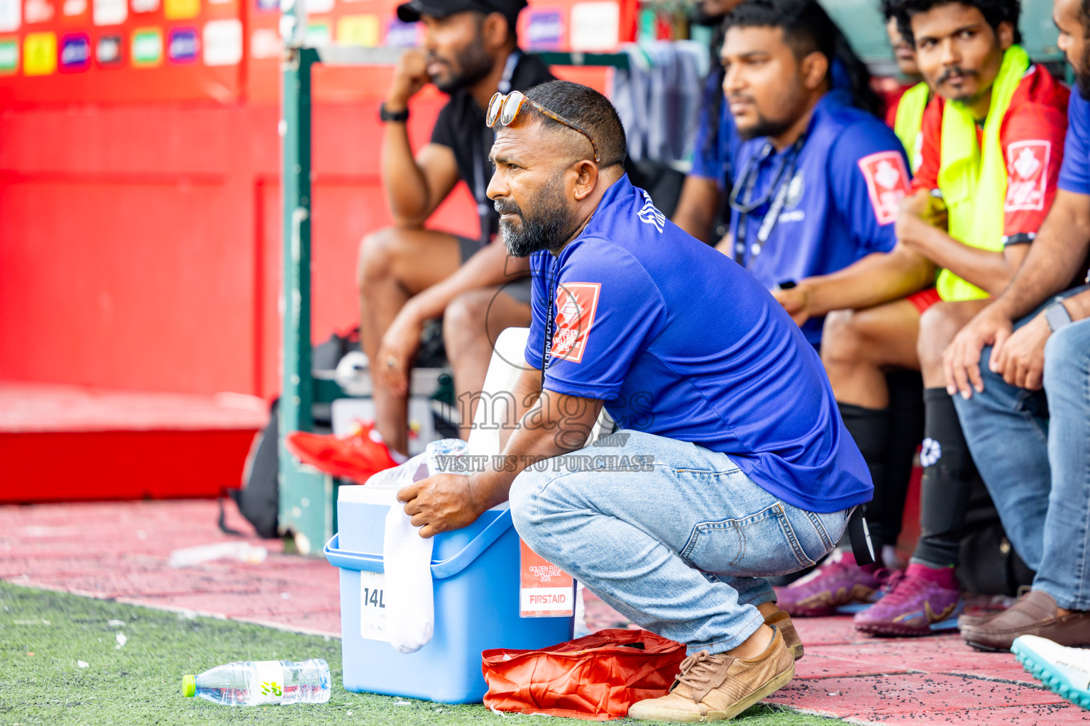 GDh Madaveli vs GDh Faresmaathodaa in Day 12 of Golden Futsal Challenge 2025 was held on Thursday, 16th January 2025, in Hulhumale', Maldives Photos: Nausham Waheed  / images.mv